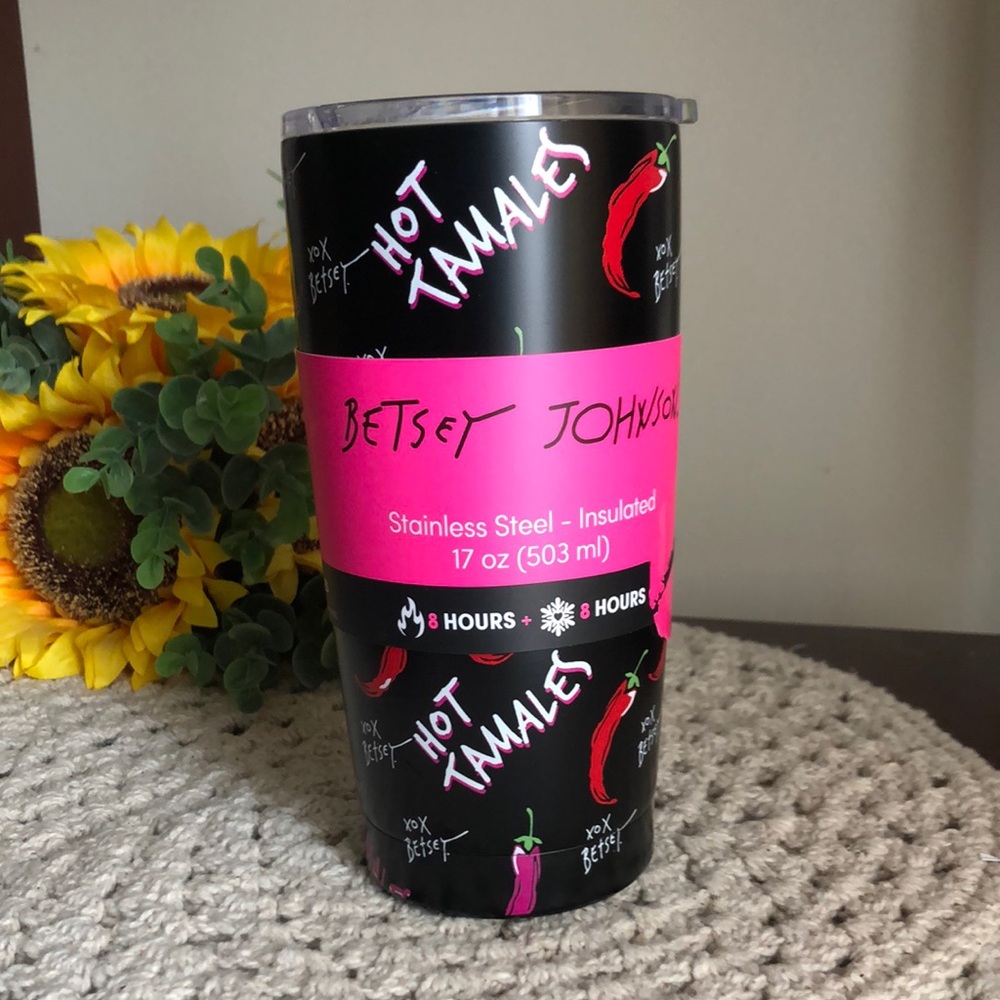 Betsey Johnson HOT TAMALES Insulated Tumbler